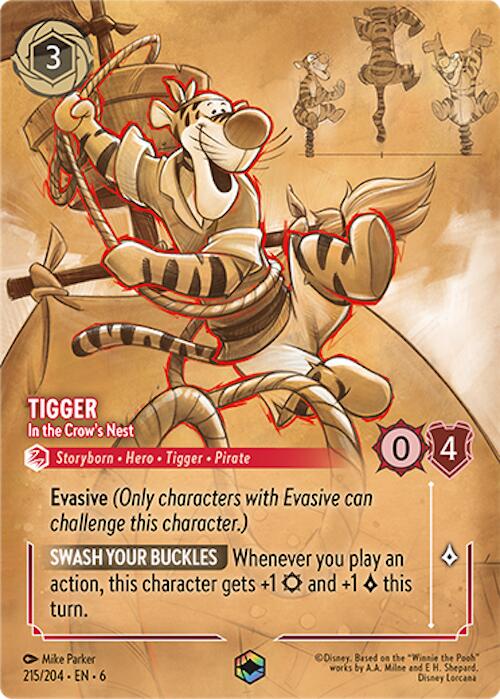 Tigger - In the Crow's Nest (Enchanted) (215/204) [Azurite Sea] | Game Master's Emporium (The New GME)