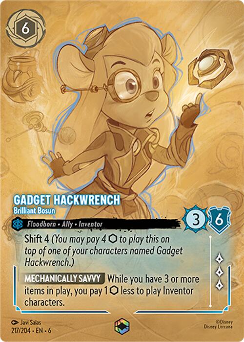 Gadget Hackwrench - Brilliant Bosun (Enchanted) (217/204) [Azurite Sea] | Game Master's Emporium (The New GME)