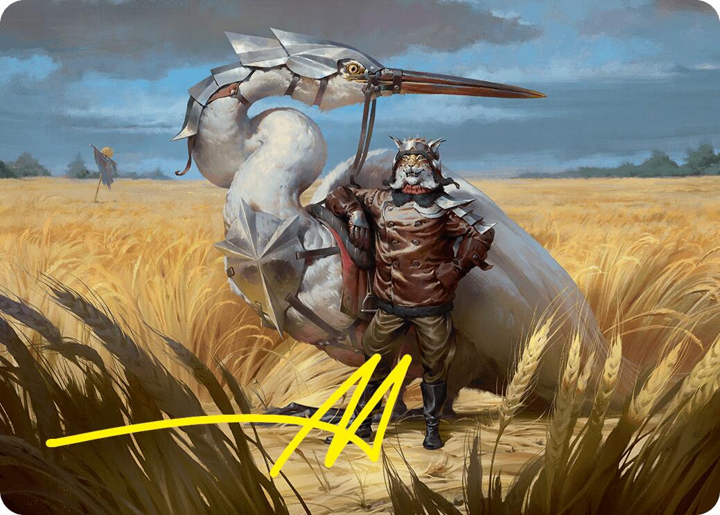 Skyknight Squire Art Card (4/54) (Gold-Stamped Signature) [Foundations Art Series] | Game Master's Emporium (The New GME)