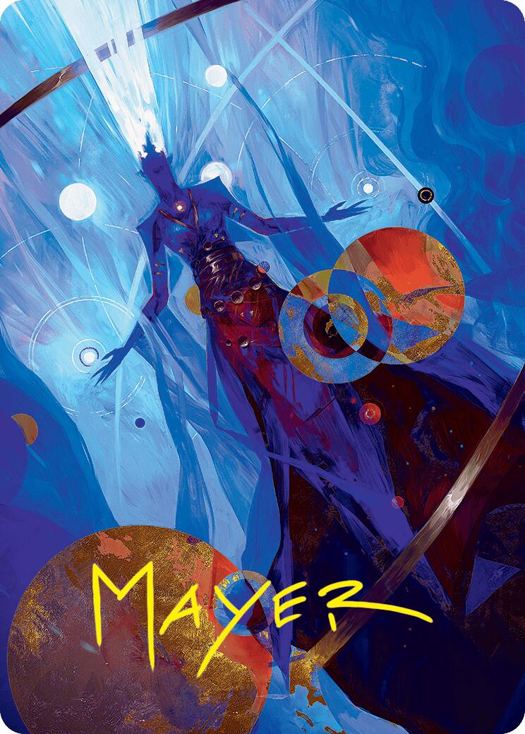 Omniscience Art Card (32/54) (Gold-Stamped Signature) [Foundations Art Series] | Game Master's Emporium (The New GME)