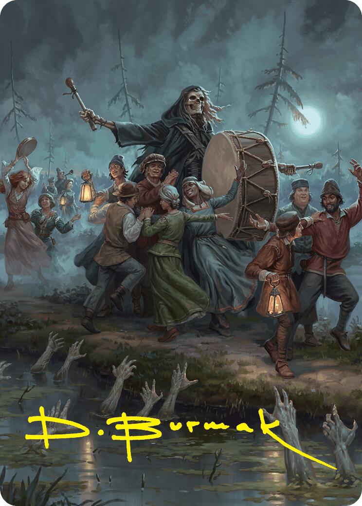 Blasphemous Edict Art Card (35/54) (Gold-Stamped Signature) [Foundations Art Series] | Game Master's Emporium (The New GME)