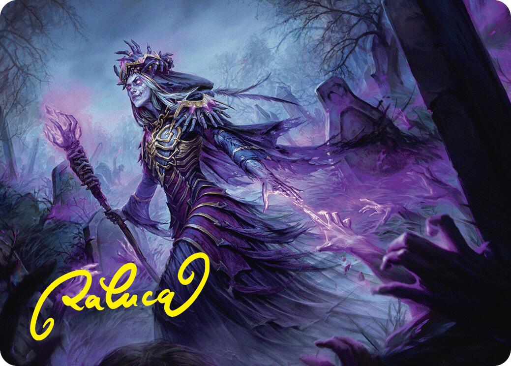 Zul Ashur, Lich Lord Art Card (10/54) (Gold-Stamped Signature) [Foundations Art Series] | Game Master's Emporium (The New GME)