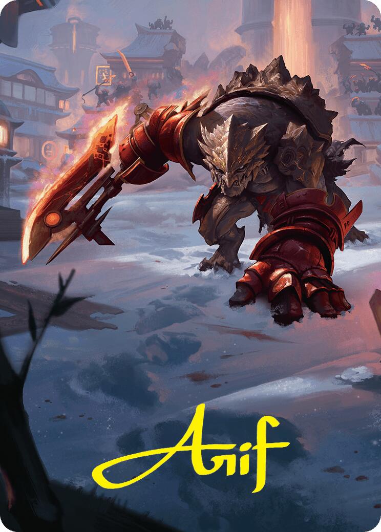 Searslicer Goblin Art Card (39/54) (Gold-Stamped Signature) [Foundations Art Series] | Game Master's Emporium (The New GME)