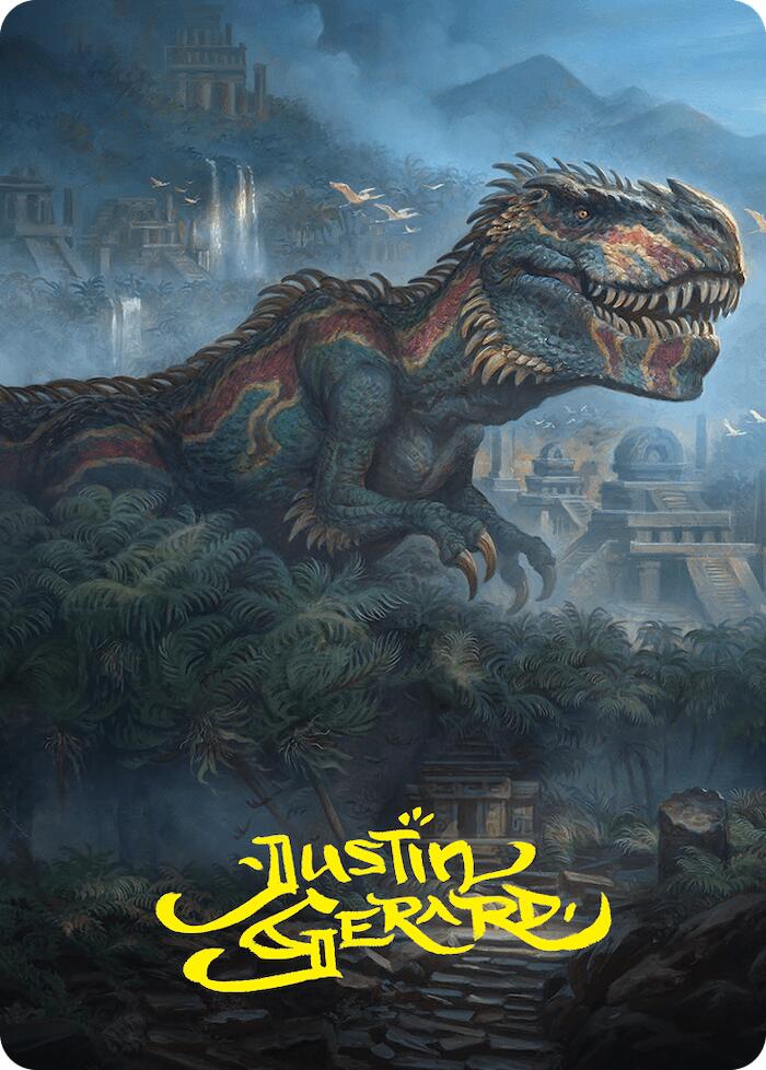 Ghalta, Primal Hunger Art Card (41/54) (Gold-Stamped Signature) [Foundations Art Series] | Game Master's Emporium (The New GME)