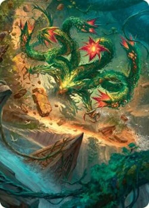 Mossborn Hydra Art Card (42/54) [Foundations Art Series] | Game Master's Emporium (The New GME)