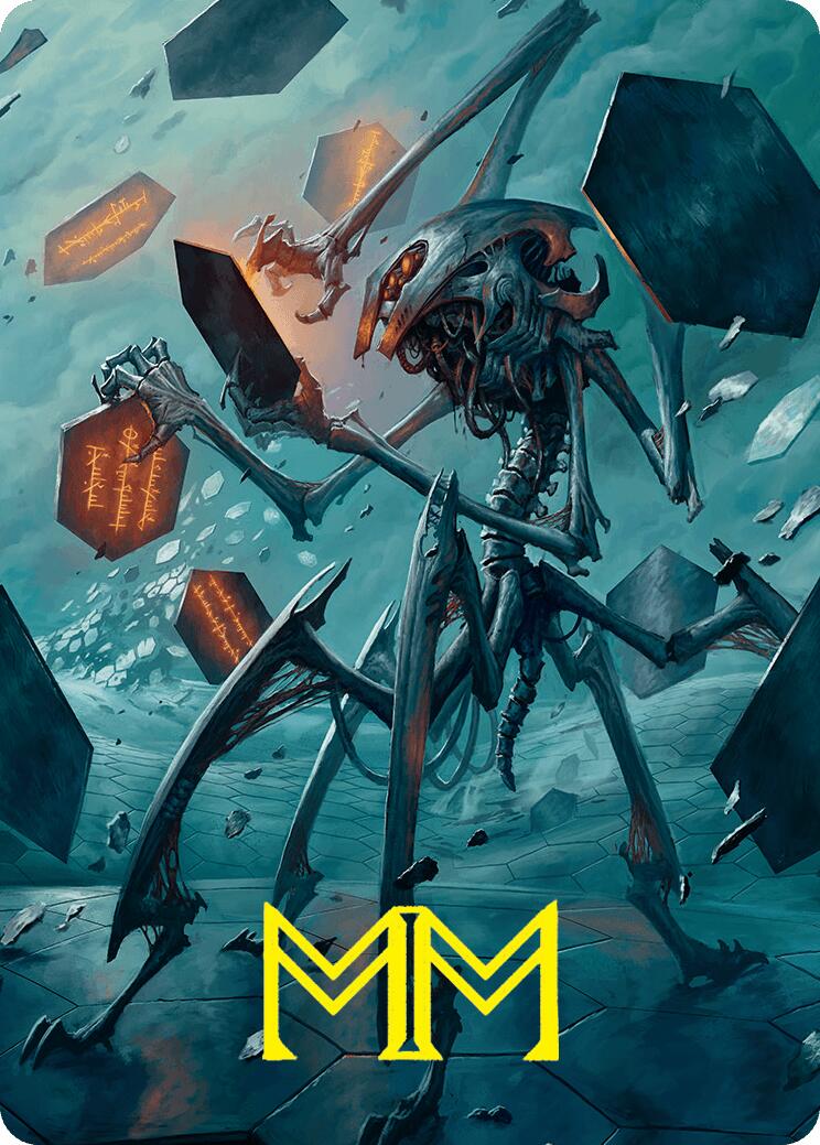 Scrawling Crawler Art Card (50/54) (Gold-Stamped Signature) [Foundations Art Series] | Game Master's Emporium (The New GME)