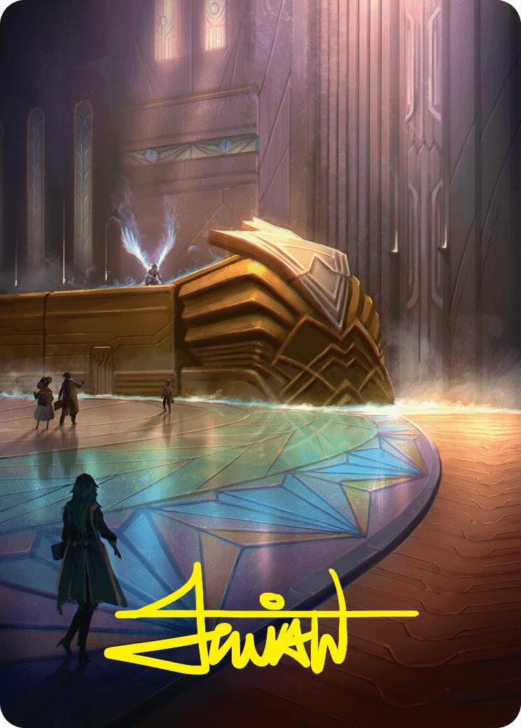 Plains Art Card (21/54) (Gold-Stamped Signature) [Foundations Art Series] | Game Master's Emporium (The New GME)