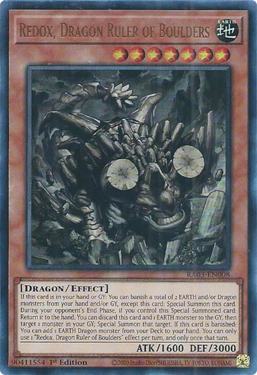 Redox, Dragon Ruler of Boulders (UR) [RA03-EN008] Ultra Rare | Game Master's Emporium (The New GME)