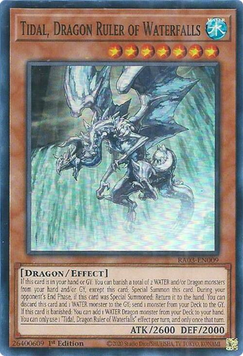 Tidal, Dragon Ruler of Waterfalls [RA03-EN009] Super Rare | Game Master's Emporium (The New GME)