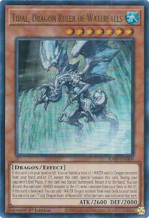 Tidal, Dragon Ruler of Waterfalls (UR) [RA03-EN009] Ultra Rare | Game Master's Emporium (The New GME)