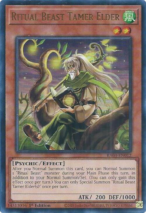 Ritual Beast Tamer Elder (UR) [RA03-EN012] Ultra Rare | Game Master's Emporium (The New GME)