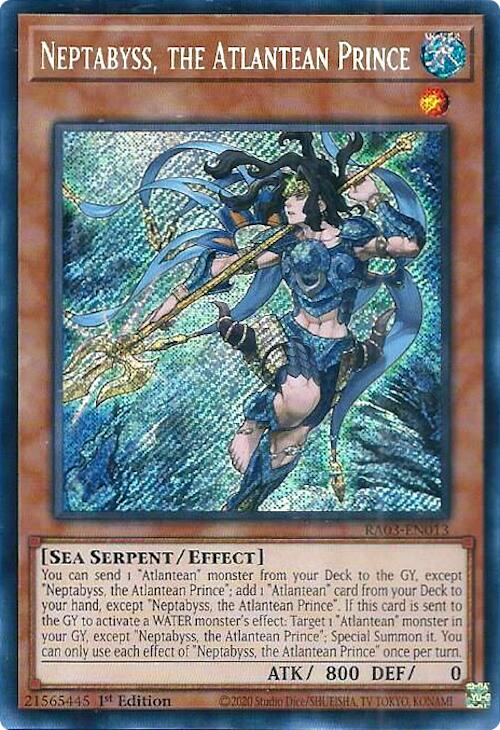 Neptabyss, the Atlantean Prince (Secret Rare) [RA03-EN013] Secret Rare | Game Master's Emporium (The New GME)