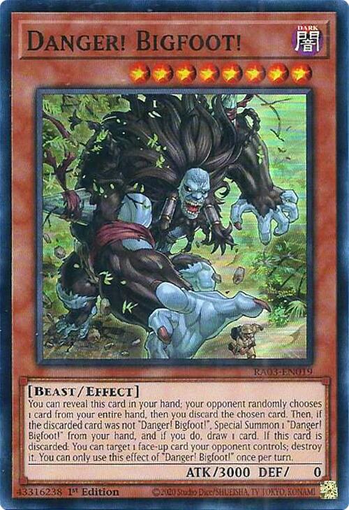 Danger! Bigfoot! [RA03-EN019] Super Rare | Game Master's Emporium (The New GME)