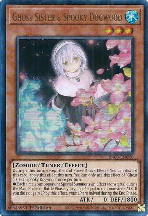 Ghost Sister & Spooky Dogwood (UR) [RA03-EN020] Ultra Rare | Game Master's Emporium (The New GME)