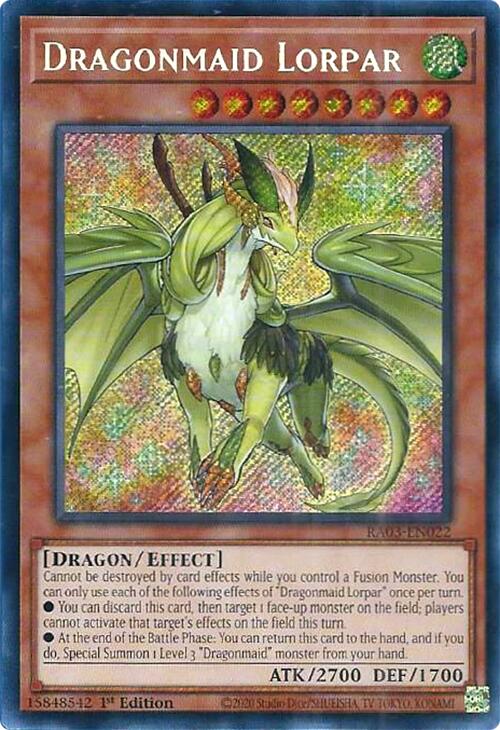 Dragonmaid Lorpar (Secret Rare) [RA03-EN022] Secret Rare | Game Master's Emporium (The New GME)