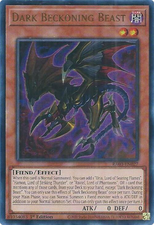 Dark Beckoning Beast (UR) [RA03-EN027] Ultra Rare | Game Master's Emporium (The New GME)
