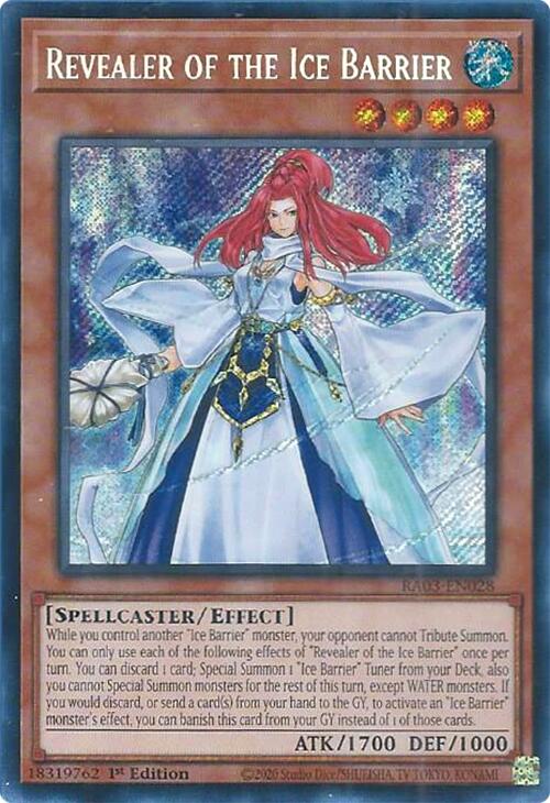 Revealer of the Ice Barrier (Secret Rare) [RA03-EN028] Secret Rare | Game Master's Emporium (The New GME)