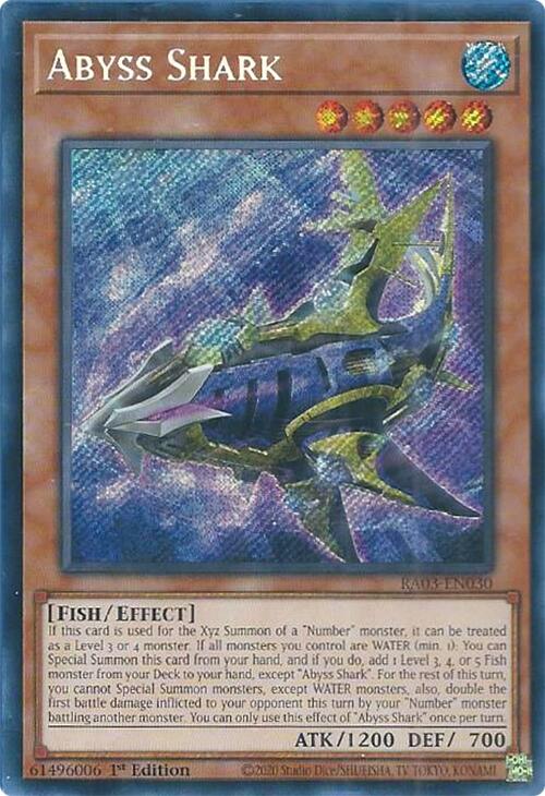 Abyss Shark (Secret Rare) [RA03-EN030] Secret Rare | Game Master's Emporium (The New GME)