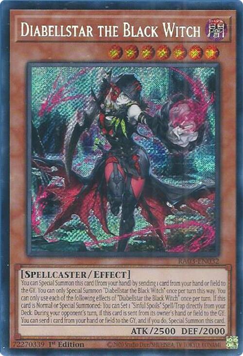 Diabellstar the Black Witch (Secret Rare) [RA03-EN032] Secret Rare | Game Master's Emporium (The New GME)