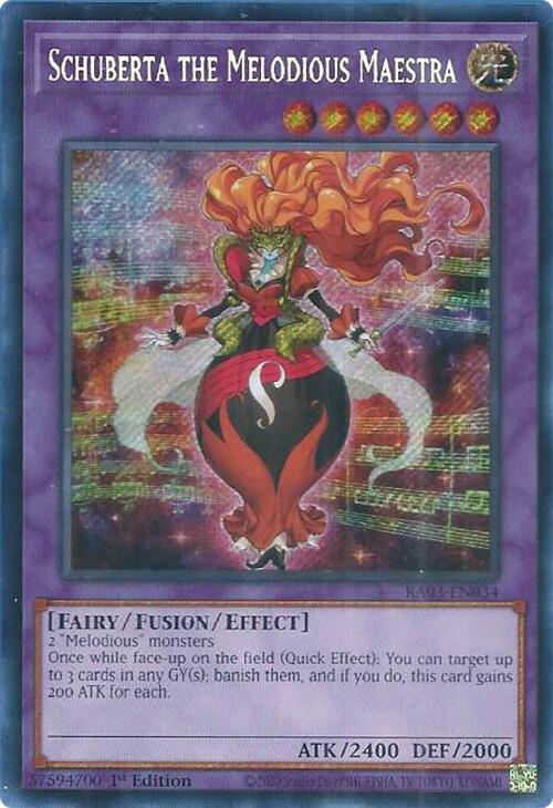 Schuberta the Melodious Maestra (Secret Rare) [RA03-EN034] Secret Rare | Game Master's Emporium (The New GME)