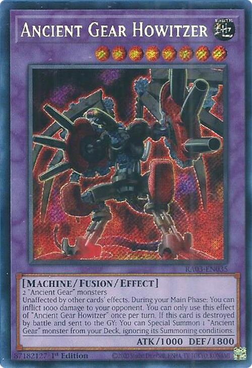 Ancient Gear Howitzer (Secret Rare) [RA03-EN035] Secret Rare | Game Master's Emporium (The New GME)