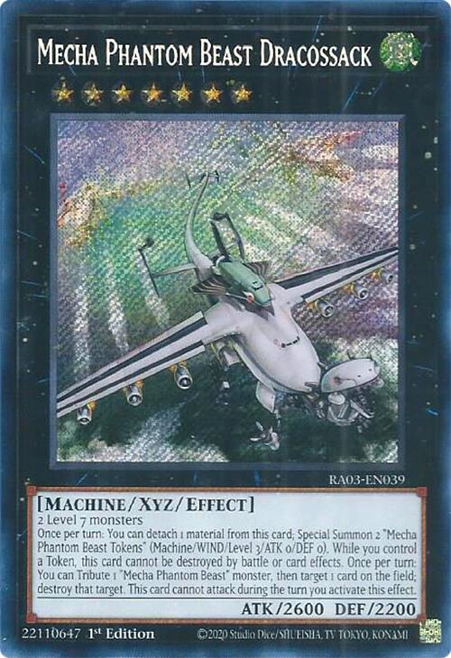 Mecha Phantom Beast Dracossack (Secret Rare) [RA03-EN039] Secret Rare | Game Master's Emporium (The New GME)
