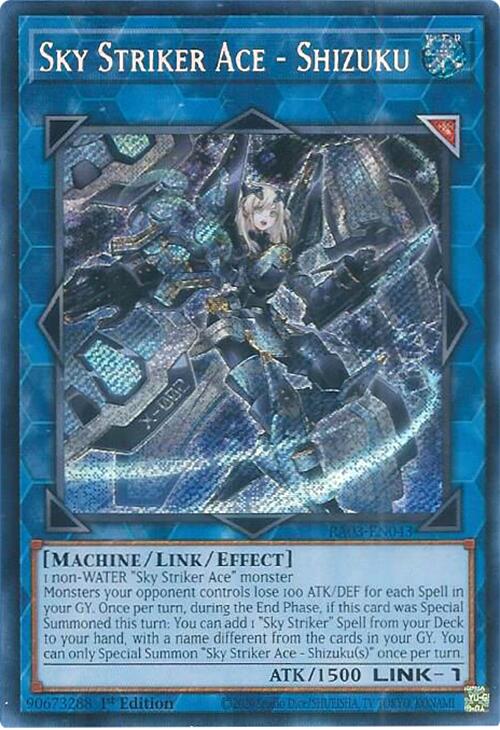 Sky Striker Ace - Shizuku (Secret Rare) [RA03-EN043] Secret Rare | Game Master's Emporium (The New GME)