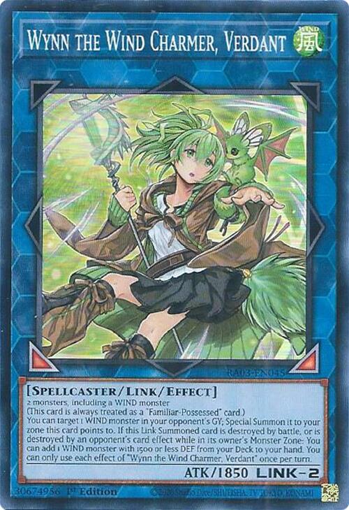 Wynn the Wind Charmer, Verdant [RA03-EN045] Super Rare | Game Master's Emporium (The New GME)