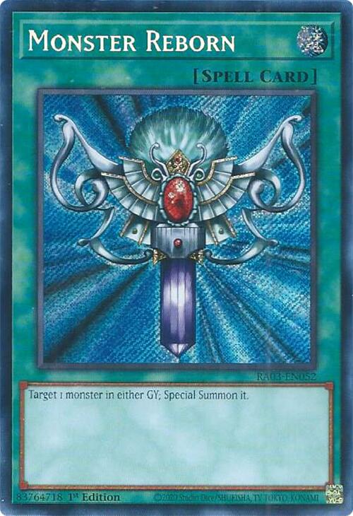 Monster Reborn (Secret Rare) [RA03-EN052] Secret Rare | Game Master's Emporium (The New GME)