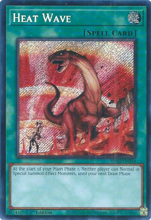 Heat Wave (Secret Rare) [RA03-EN058] Secret Rare | Game Master's Emporium (The New GME)