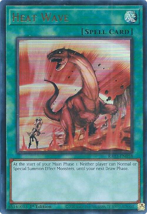Heat Wave (UR) [RA03-EN058] Ultra Rare | Game Master's Emporium (The New GME)