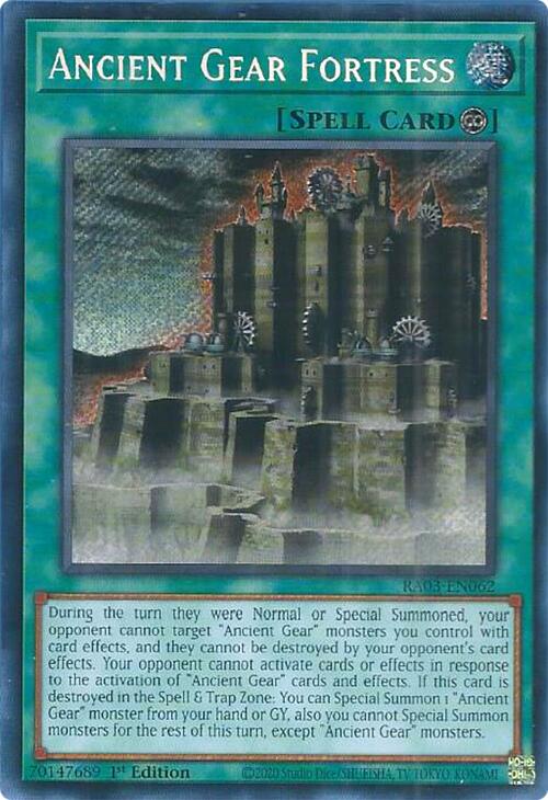 Ancient Gear Fortress (Secret Rare) [RA03-EN062] Secret Rare | Game Master's Emporium (The New GME)