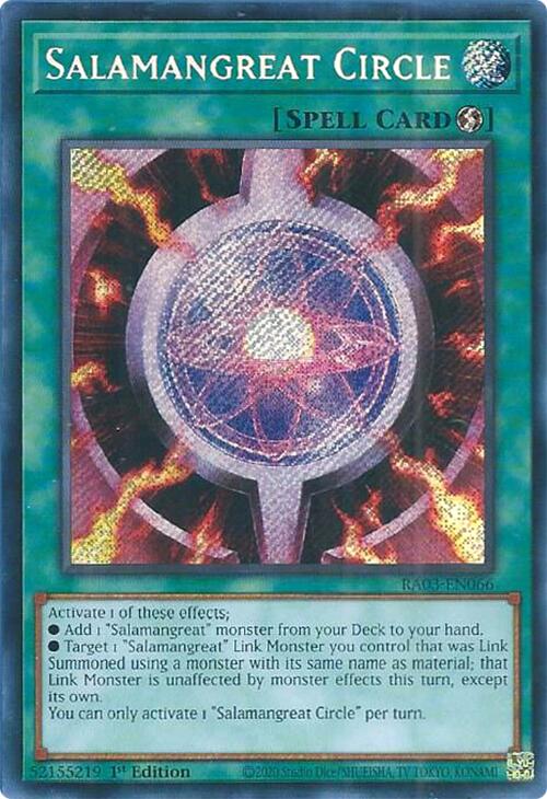 Salamangreat Circle (Secret Rare) [RA03-EN066] Secret Rare | Game Master's Emporium (The New GME)