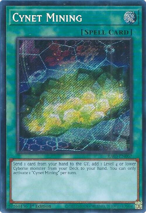 Cynet Mining (Secret Rare) [RA03-EN067] Secret Rare | Game Master's Emporium (The New GME)