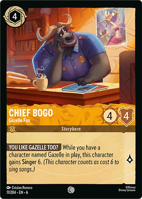 Chief Bogo - Gazelle Fan (11/204) [Azurite Sea] | Game Master's Emporium (The New GME)