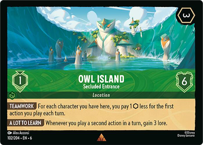 Owl Island - Secluded Entrance (102/204) [Azurite Sea] | Game Master's Emporium (The New GME)