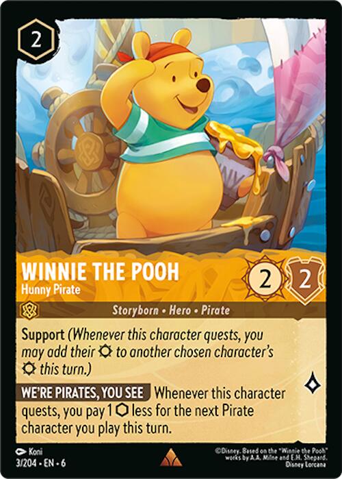 Winnie the Pooh - Hunny Pirate (3/204) [Azurite Sea] | Game Master's Emporium (The New GME)