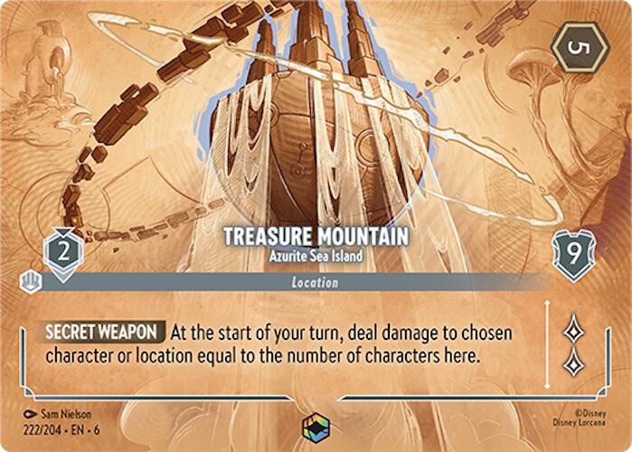 Treasure Mountain - Azurite Sea Island (Enchanted) (222/204) [Azurite Sea] | Game Master's Emporium (The New GME)