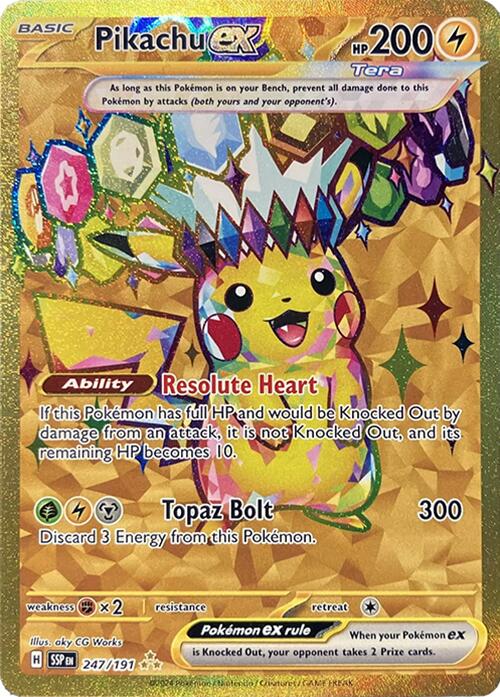 Pikachu ex (247/191) [Scarlet & Violet: Surging Sparks] | Game Master's Emporium (The New GME)