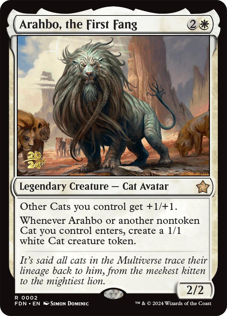 Arahbo, the First Fang [Foundations Prerelease Promos] | Game Master's Emporium (The New GME)