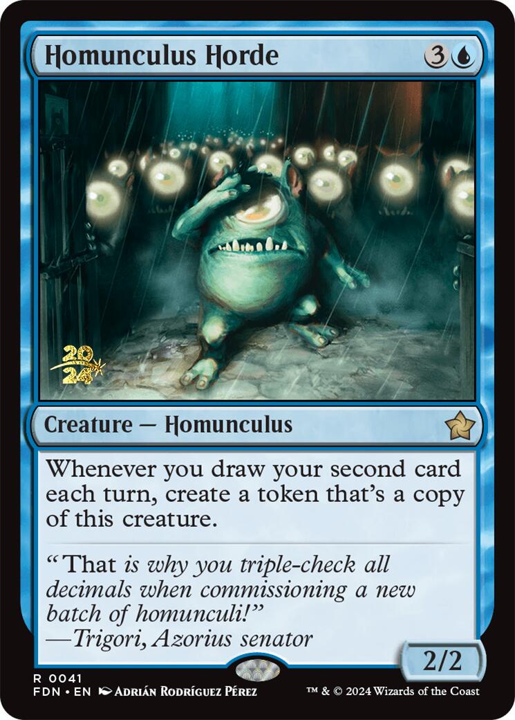 Homunculus Horde [Foundations Prerelease Promos] | Game Master's Emporium (The New GME)