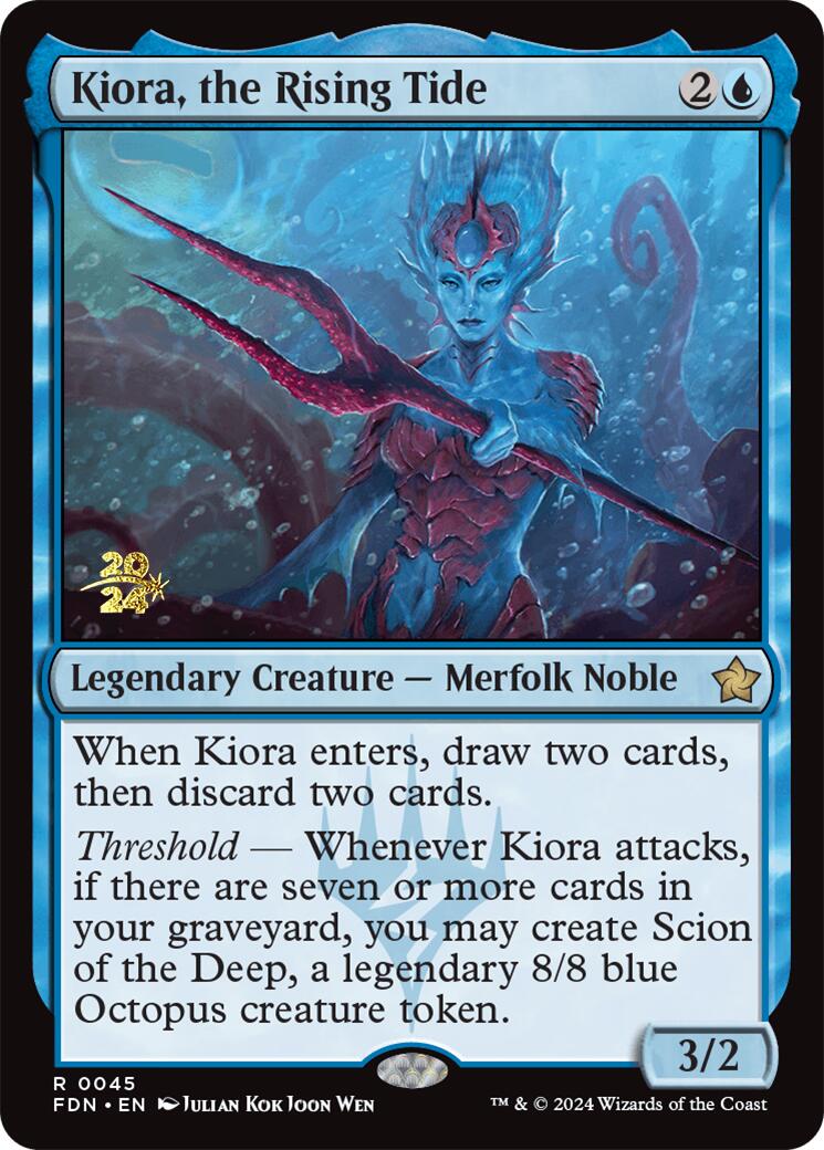 Kiora, the Rising Tide [Foundations Prerelease Promos] | Game Master's Emporium (The New GME)