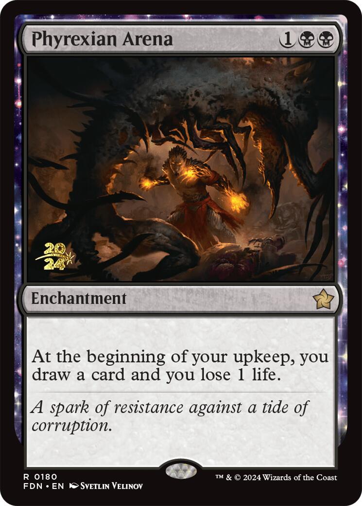 Phyrexian Arena [Foundations Prerelease Promos] | Game Master's Emporium (The New GME)