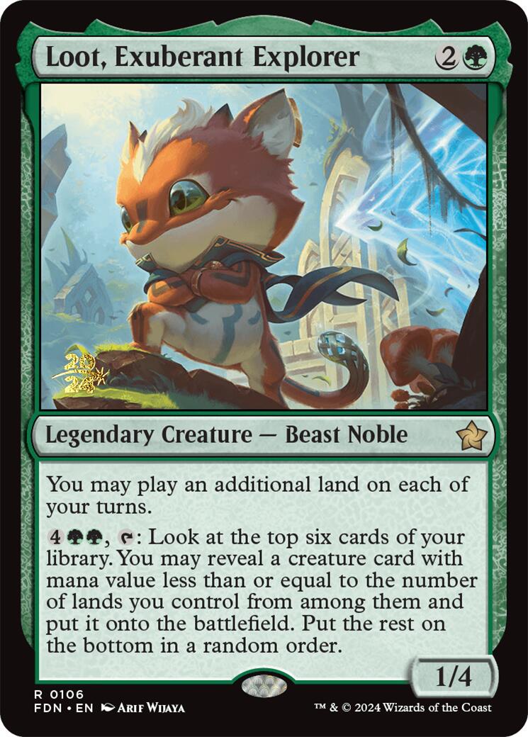 Loot, Exuberant Explorer [Foundations Prerelease Promos] | Game Master's Emporium (The New GME)