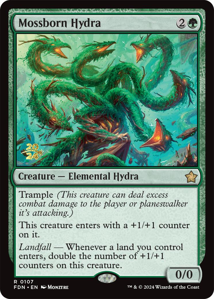 Mossborn Hydra [Foundations Prerelease Promos] | Game Master's Emporium (The New GME)