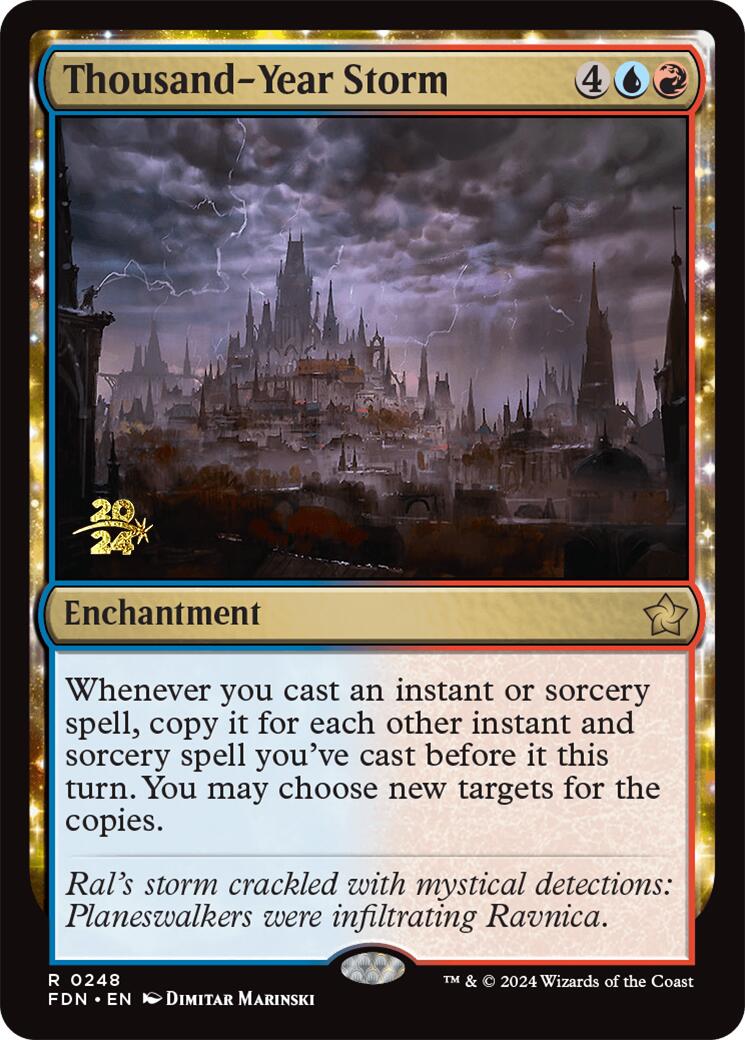 Thousand-Year Storm [Foundations Prerelease Promos] | Game Master's Emporium (The New GME)