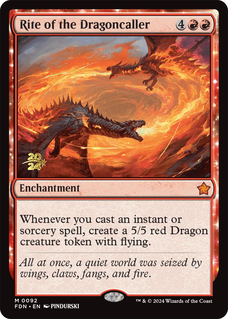 Rite of the Dragoncaller [Foundations Prerelease Promos] | Game Master's Emporium (The New GME)