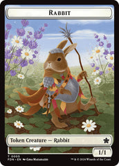 Rabbit // Soldier Double-Sided Token [Foundations Tokens] | Game Master's Emporium (The New GME)