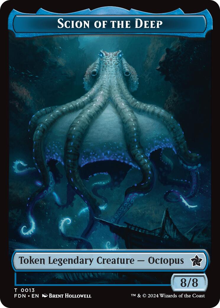 Scion of the Deep // Koma's Coil Doubled-Sided Token [Foundations Tokens] | Game Master's Emporium (The New GME)