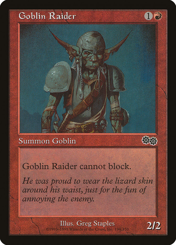 Goblin Raider [Urza's Saga] | Game Master's Emporium (The New GME)